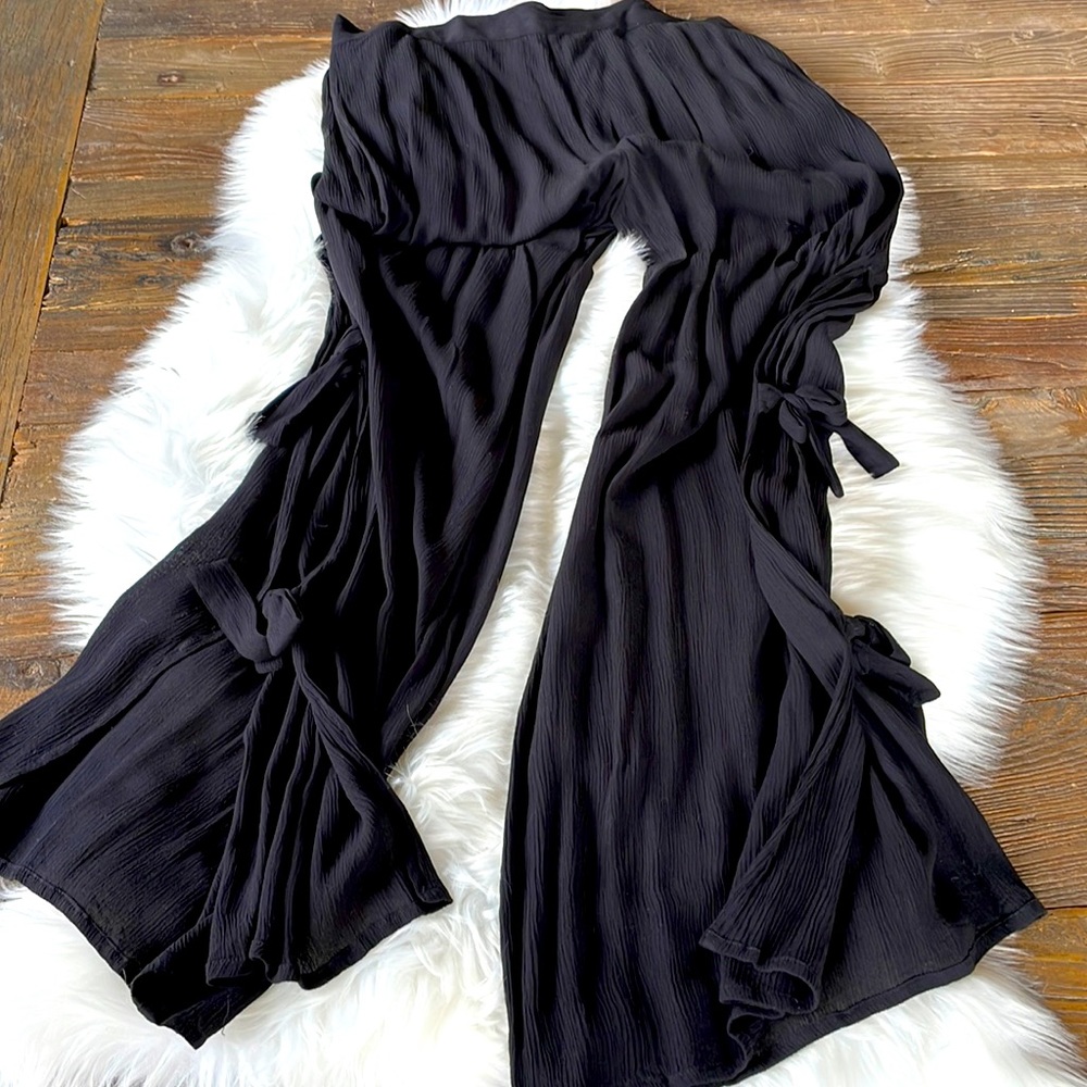 Elan split side Bow-tied coverup pants NWOT size S